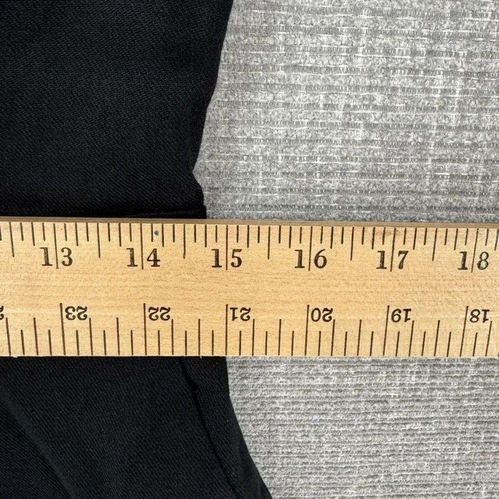 Banana Republic Romper Womens 4 Black One-Piece V-Neck Zip Pockets Linen Blend‎